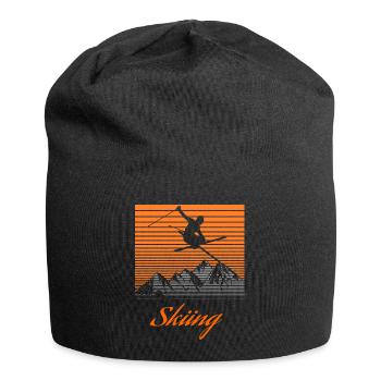 skieur - Bonnet en jersey - noir - Devant