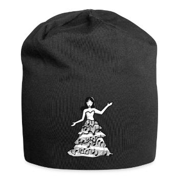 Tänzerin im Pianokleid - Jersey-Beanie - Schwarz - Vorne