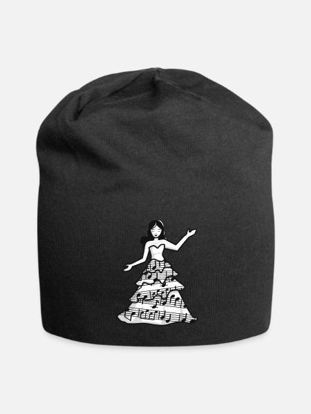 Tänzerin im Pianokleid - Jersey-Beanie - Schwarz