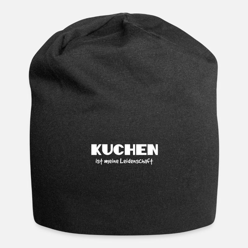 Kuchen - Jersey-Beanie - Schwarz