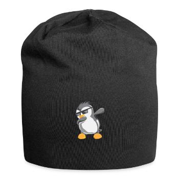 Pinguin Dabbing Papa Pinguin Vogel kalte Arktis Eis - Jersey-Beanie - Schwarz - Vorne