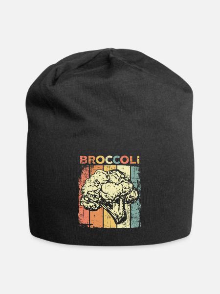 Brokkoli - Jersey-Beanie - Schwarz
