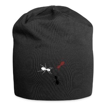 Ameisen - Jersey-Beanie - Schwarz - Vorne