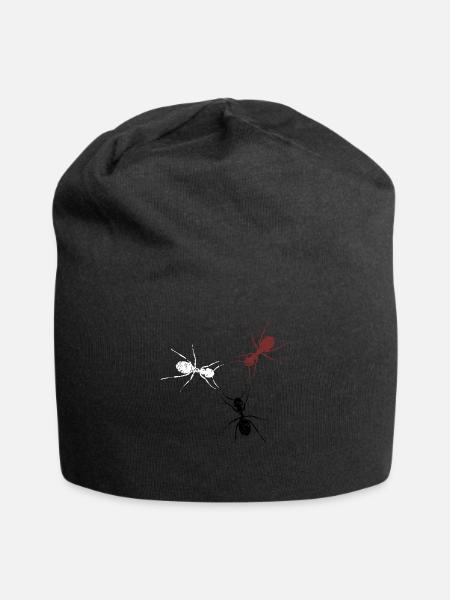 Insekten Ameisen Geschenk Ameise Insekt Tier Natur - Jersey-Beanie - Schwarz
