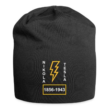 Nikola Tesla Strom - Jersey-Beanie - Schwarz - Vorne