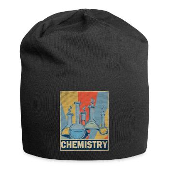 Chemie Lehrer Retro Vintage Geschenk Wissenschaft - Jersey-Beanie - Schwarz - Vorne