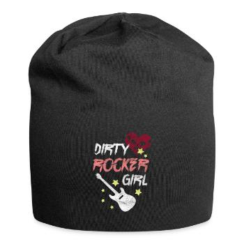Rocker Girl Guitar Guitarist Musique Rock And Roll - Bonnet en jersey - noir - Devant