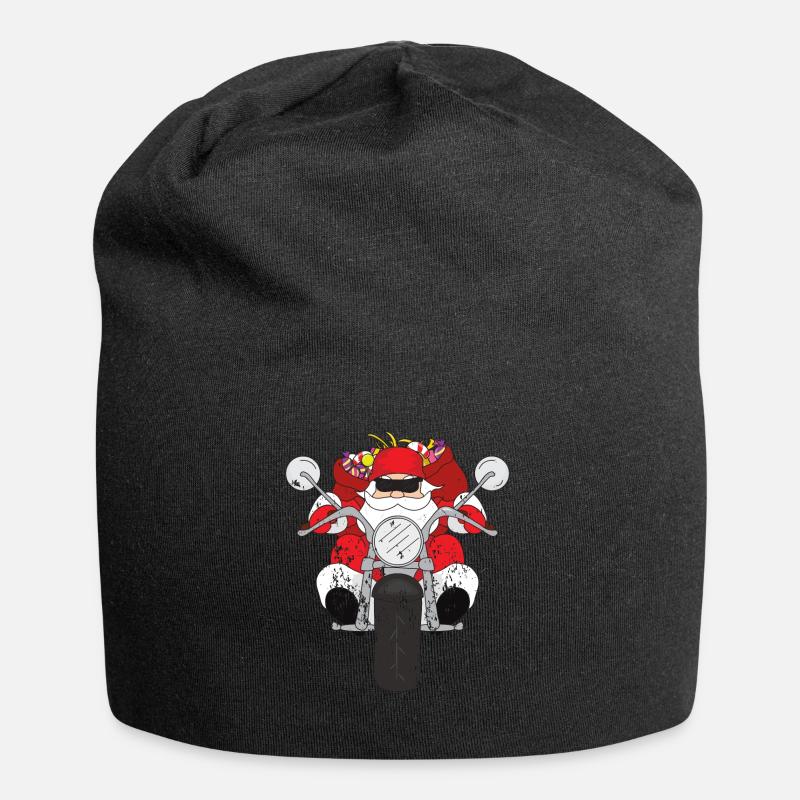 Noël rétro style grunge vintage - Bonnet en jersey - noir