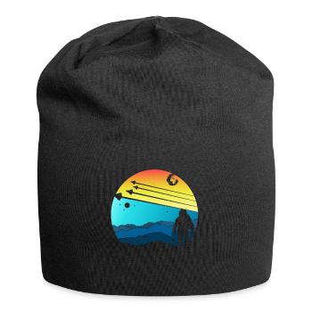 Astronaut NASA Earth Science Fiction Day Gift - Jersey Beanie - black - Front