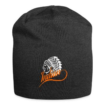 Indianer - Jersey-Beanie - Anthrazit - Vorne