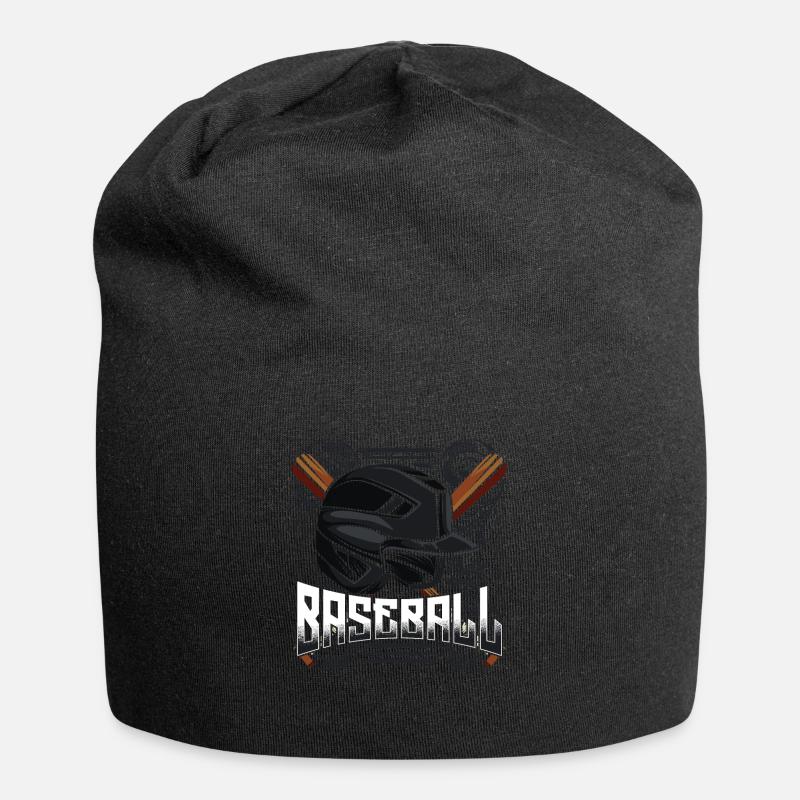 Baseballspieler - Jersey-Beanie - Schwarz