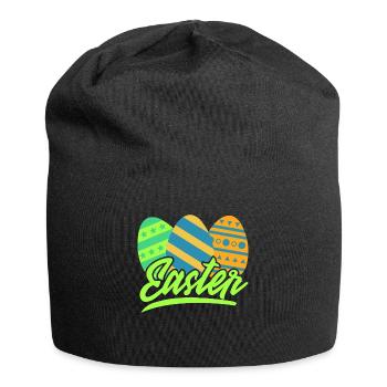 Ostern - Jersey-Beanie - Schwarz - Vorne