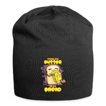 You're The Butter To My Bread | Love Breakfast - Jersey Beanie - black - Front