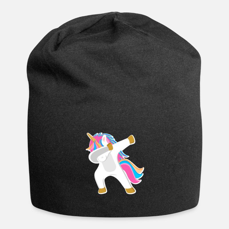 Licorne Dab - Bonnet en jersey - noir