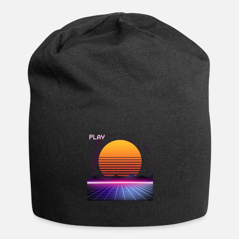 80er Jahre 80s Mottoparty 1980 Disco Geschenk - Jersey-Beanie - Schwarz
