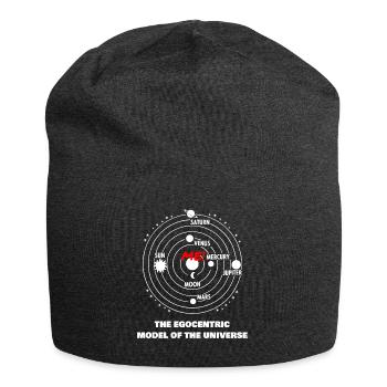 Egocentric Model of the Universe - Worldview Physics - Jersey Beanie - charcoal grey - Front