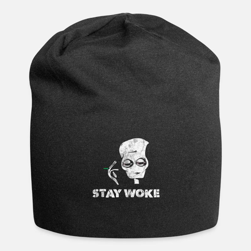 Alien - Jersey-Beanie - Schwarz