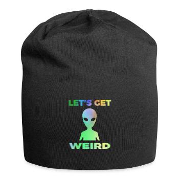Alien Aliens Ufo Ausserirdischer Geschenk - Jersey-Beanie - Schwarz - Vorne