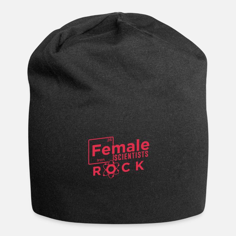 Scientifique geek - Bonnet en jersey - noir