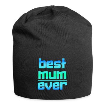 Fête des mères fête des mères fête des mères maman maman - Bonnet en jersey - noir - Devant
