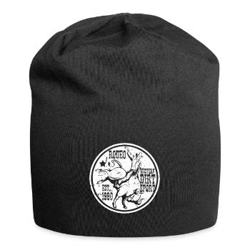 Rodeo Cowboy Reiten Stier Western Lasso Geschenk - Jersey-Beanie - Schwarz - Vorne