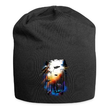 Hai Surreal World Psychodelik Trip - Jersey Beanie - black - Front