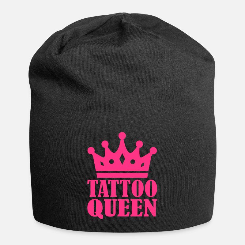 Tattoo - Jersey-Beanie - Schwarz