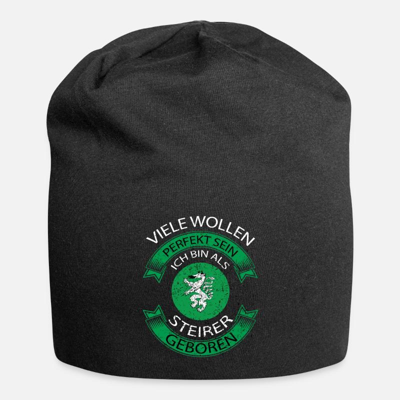 Steiermark - Jersey-Beanie - Schwarz