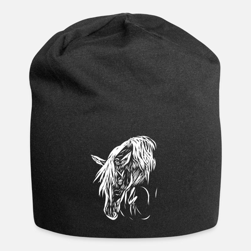 Cheval - Bonnet en jersey - noir