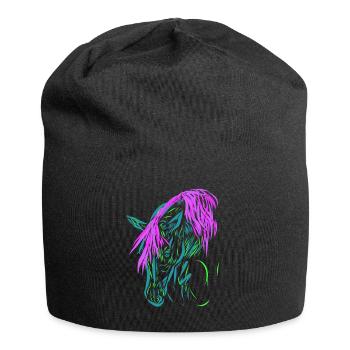 Horse - Jersey Beanie - black - Front