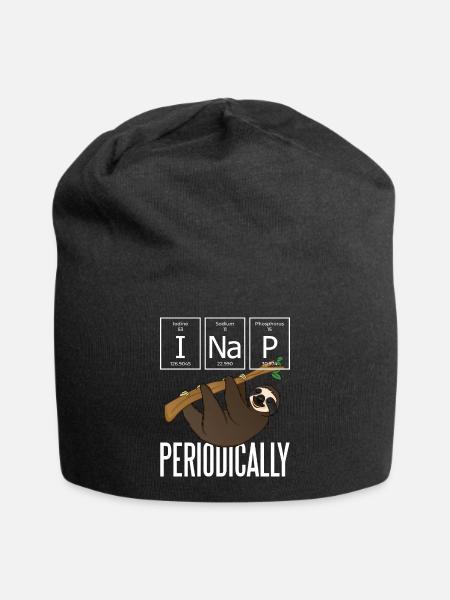 Faultier - I Nap Periodically - Jersey-Beanie - Schwarz