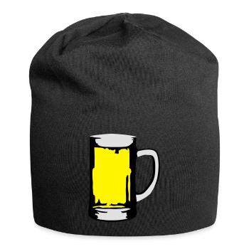 Bier - Jersey-Beanie - Schwarz - Vorne