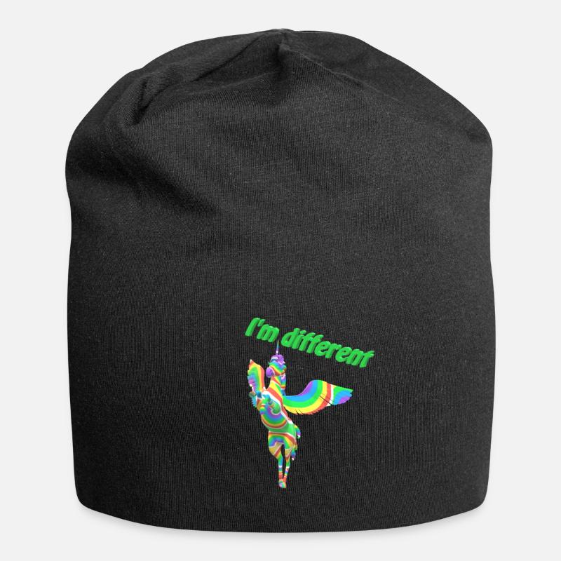 I'm different - Jersey-Beanie - Schwarz