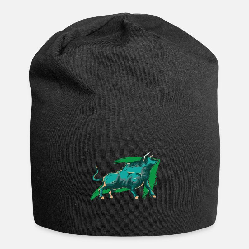 Marché haussier - Bonnet en jersey - noir