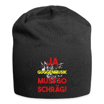 Guggenmusik Guggenmusiker Kostüm Narren Musiker - Jersey-Beanie - Schwarz - Vorne