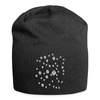 Diamant - Jersey-Beanie - Schwarz - Vorne