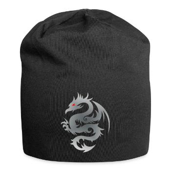 Dragon gris - Bonnet en jersey - noir - Devant