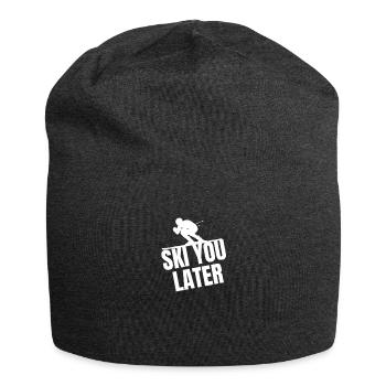 Ski You Later - Jersey Beanie - charcoal grey - Front