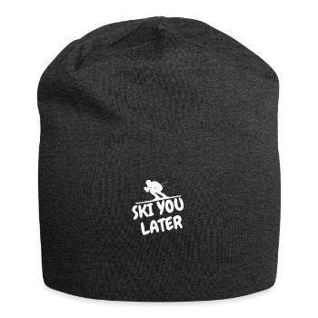 Ski You Later - Jersey Beanie - charcoal grey - Front