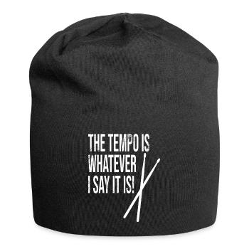 The Tempo Is Whatever I Say It Is / Drumsticks - Jersey Beanie - black - Front