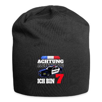 7. Geburtstag Polizei Polizist Junge Sohn Geschenk - Jersey-Beanie - Schwarz - Vorne