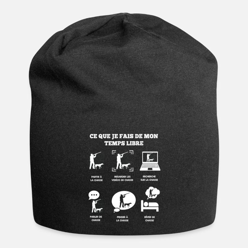 Chasse temps libre - Bonnet en jersey - noir