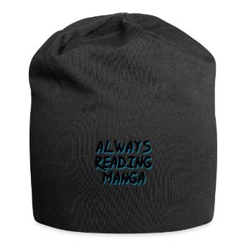 Always Reading Manga - Jersey Beanie - black - Front