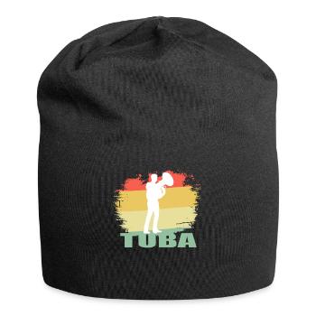 Vintage tuba shirt - Jersey Beanie - black - Front