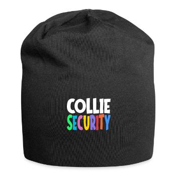 Border collie dog herding dog safety gift - Jersey Beanie - black - Front