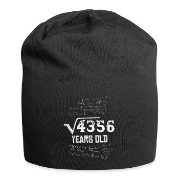 66.Geburtstag 66 Jahre Mathe Formel - Jersey-Beanie - Schwarz - Vorne
