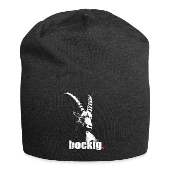 bockig - Jersey-Beanie - Anthrazit - Vorne