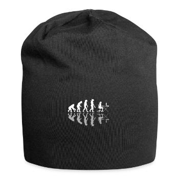 Evolution Woman Home Office Work Office Gift - Jersey Beanie - black - Front