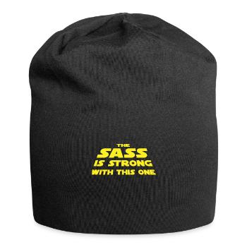 The Sass is Strong for Southerners - Jersey Beanie - black - Front