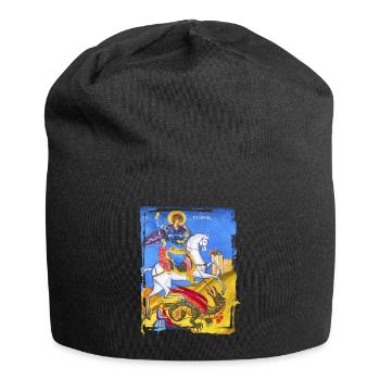 fresque orthodoxe - Bonnet en jersey - noir - Devant